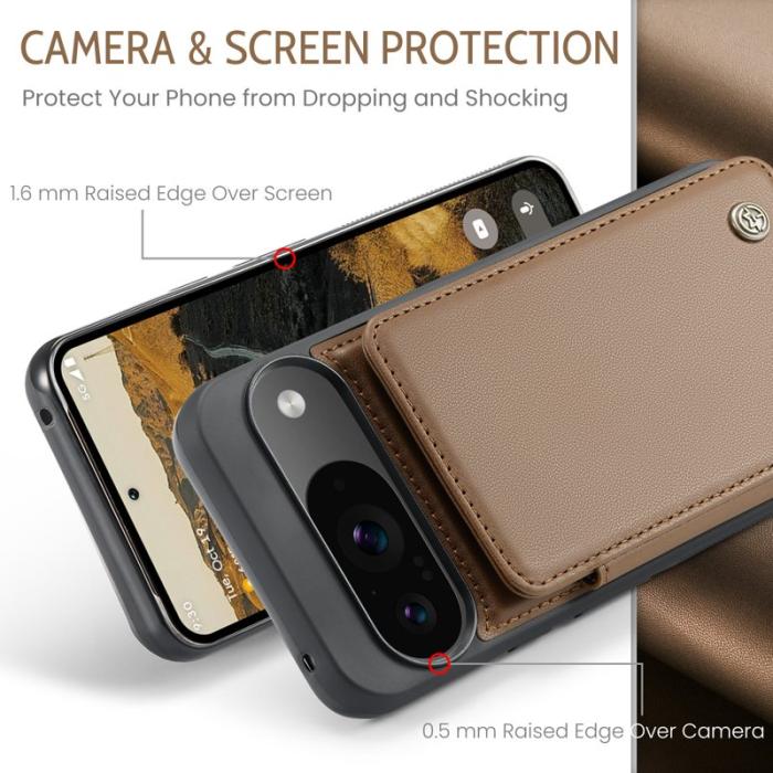 Caseme - CASEME C22 Fodral för Google Pixel 10 Pro/10/9 Pro/9 - Brun
