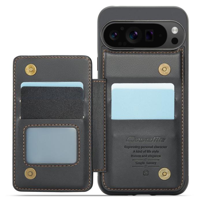 Caseme - CASEME C22 Fodral för Google Pixel 9 Pro XL - Läder Svart