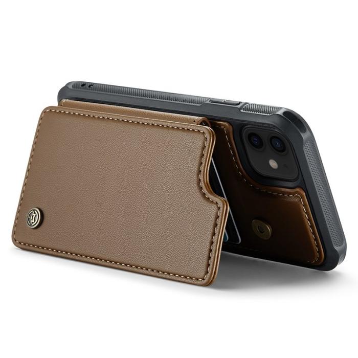 Caseme - CASEME C22 Fodral för iPhone 12 / 12 Pro i läder - Brun
