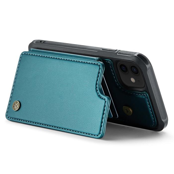 Caseme - CASEME C22 Fodral för iPhone 12/12 Pro i läder - Grön