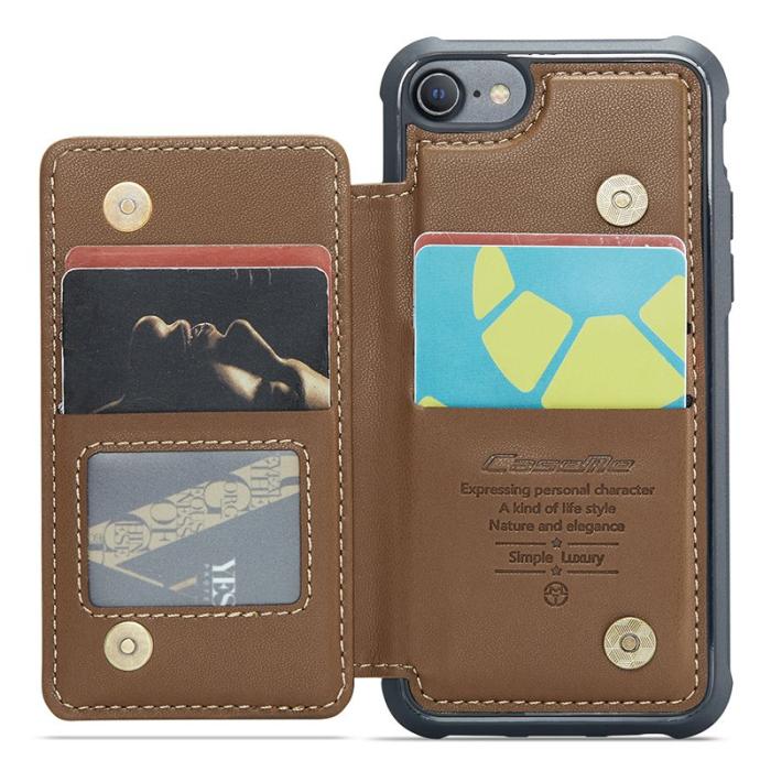 Caseme - CASEME C22 Fodral för iPhone 6/6s/7/8/SE (2020/2022) - Brun