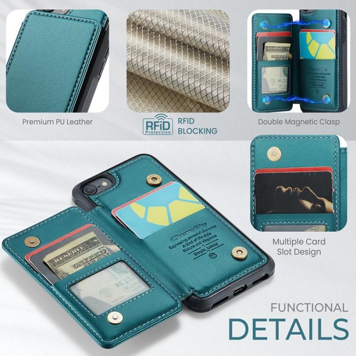 Caseme - CASEME C22 Fodral för iPhone 6/6s/7/8/SE 2020/2022 - Grön