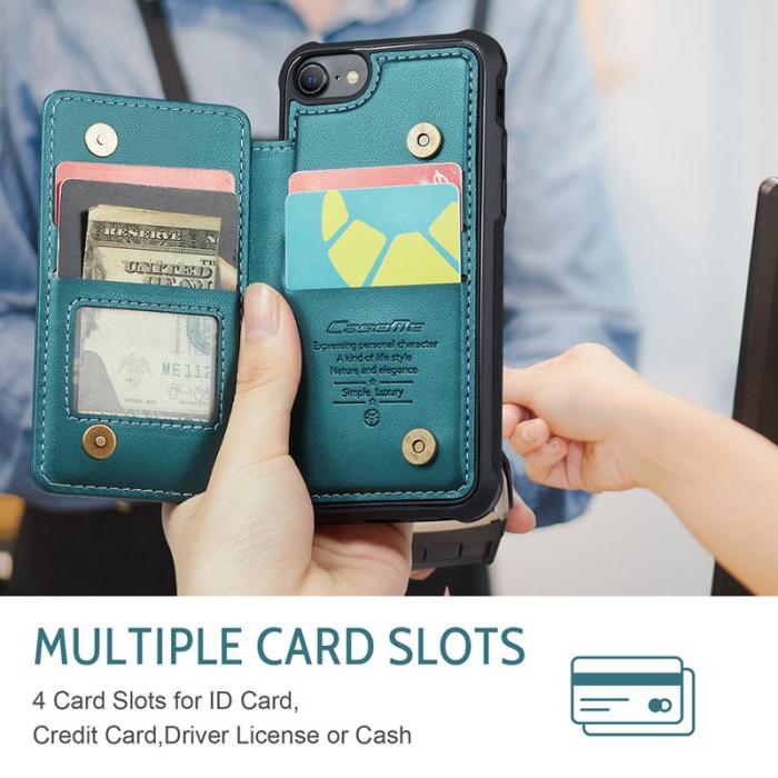 Caseme - CASEME C22 Fodral för iPhone 6/6s/7/8/SE 2020/2022 - Grön