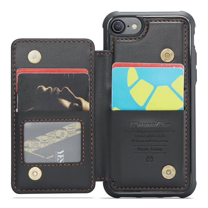Caseme - CASEME C22 Fodral för iPhone 6/6s/7/8/SE (2020/2022) Svart
