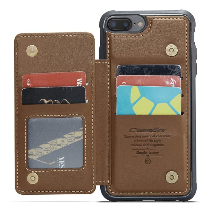 Caseme - CASEME C22 Fodral för iPhone 6 Plus/7 Plus/8 Plus - Brun