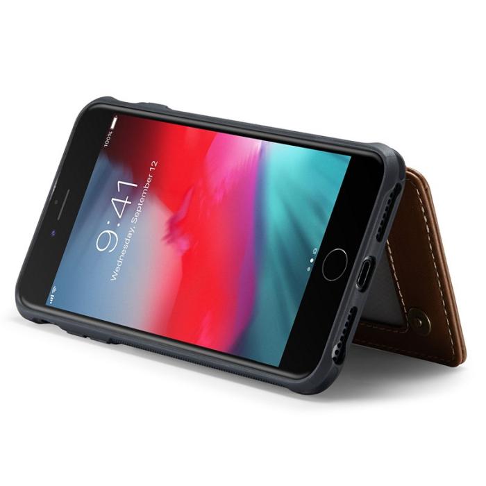 Caseme - CASEME C22 Fodral för iPhone 6 Plus/7 Plus/8 Plus - Brun