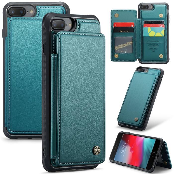 Caseme - CASEME C22 Fodral för iPhone 6 Plus/7 Plus/8 Plus Grön