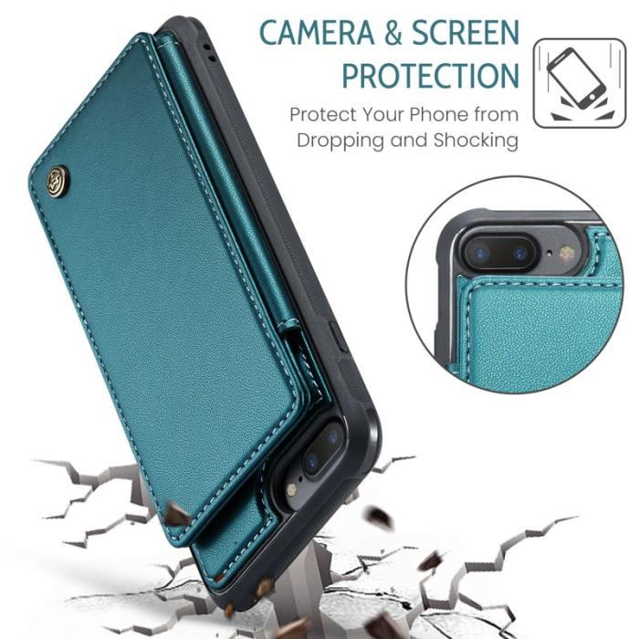 Caseme - CASEME C22 Fodral för iPhone 6 Plus/7 Plus/8 Plus Grön