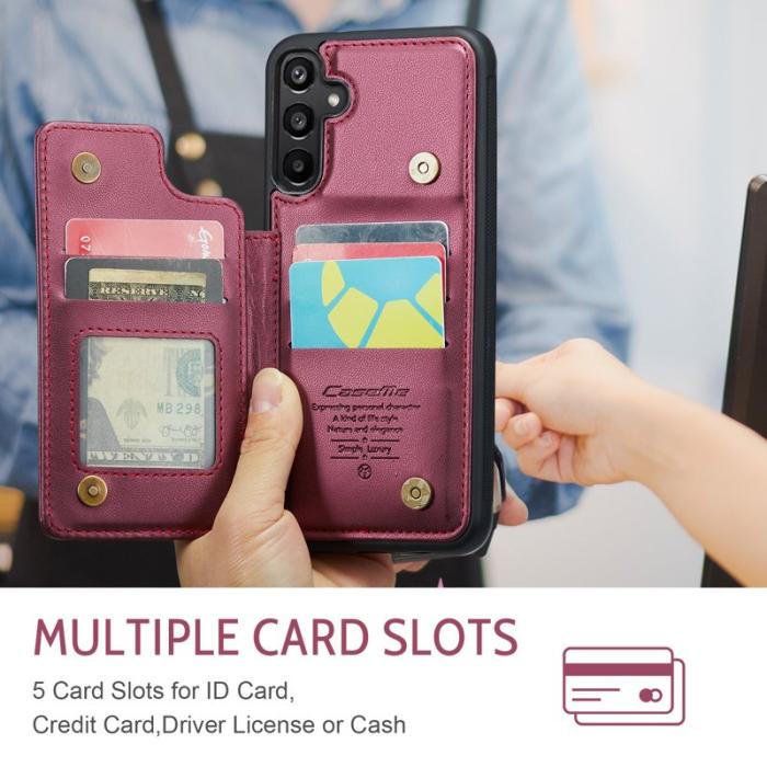 Caseme - CASEME C22 Fodral för Samsung Galaxy A16 5G/4G - Röd