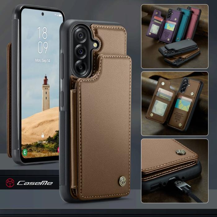 Caseme - CASEME C22 Fodral för Samsung Galaxy A17 5G/4G - Brun