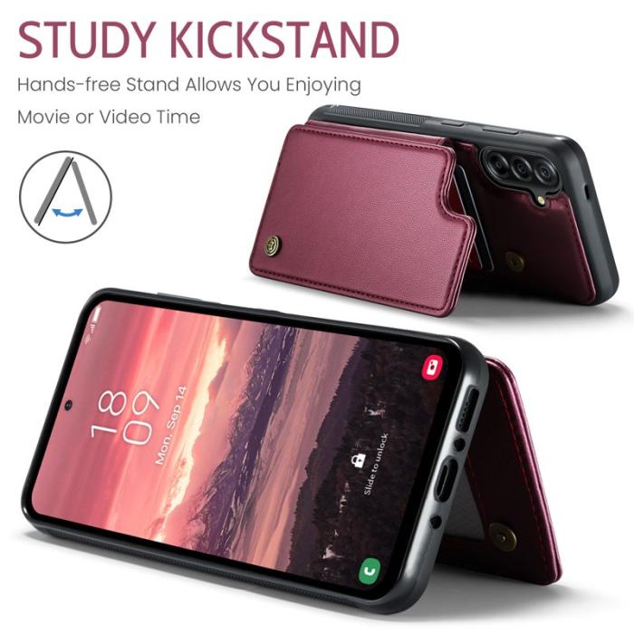 Caseme - CASEME C22 Fodral för Samsung Galaxy A17 5G/4G Röd med RFID