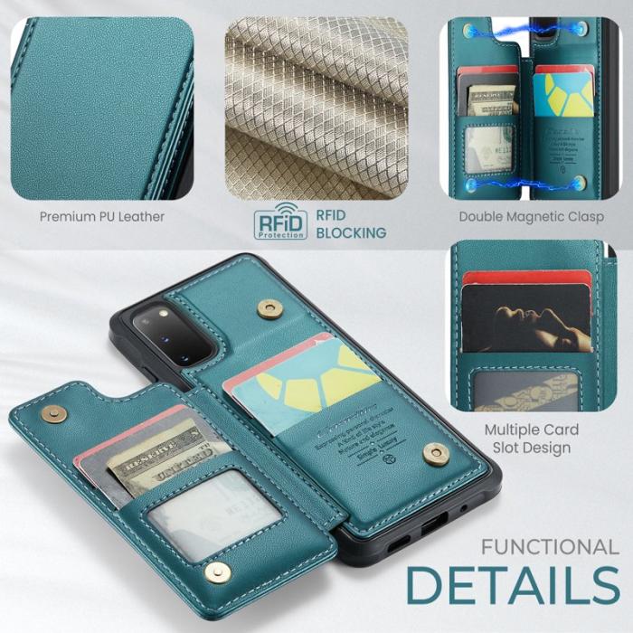 Caseme - CASEME C22 Fodral för Samsung Galaxy S20 4G/5G Grön