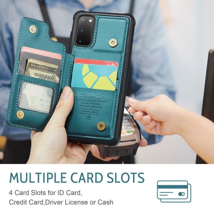 Caseme - CASEME C22 Fodral för Samsung Galaxy S20 4G/5G Grön