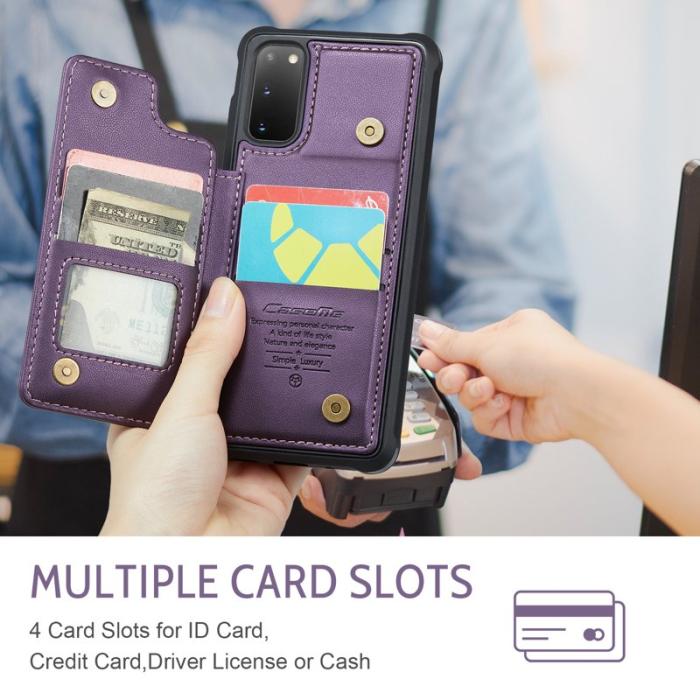 Caseme - CASEME C22 Fodral för Samsung Galaxy S20 4G/5G Lila