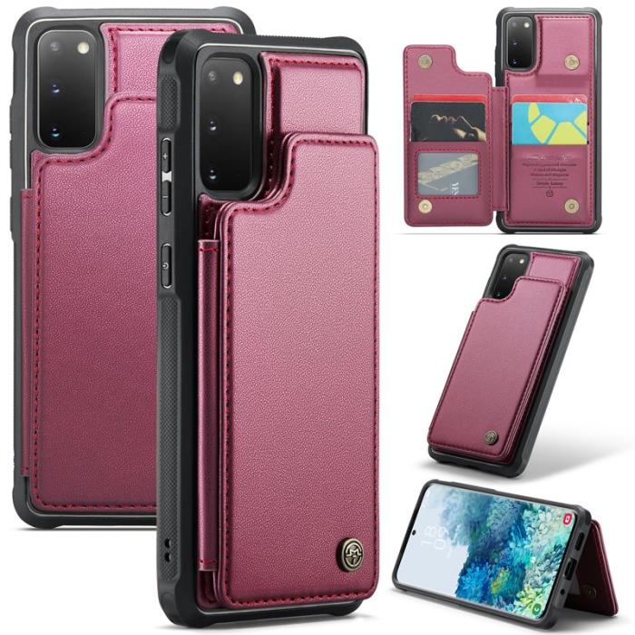 Caseme - CASEME C22 Fodral för Samsung Galaxy S20 4G/5G Röd