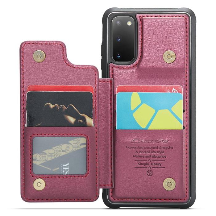 Caseme - CASEME C22 Fodral för Samsung Galaxy S20 4G/5G Röd