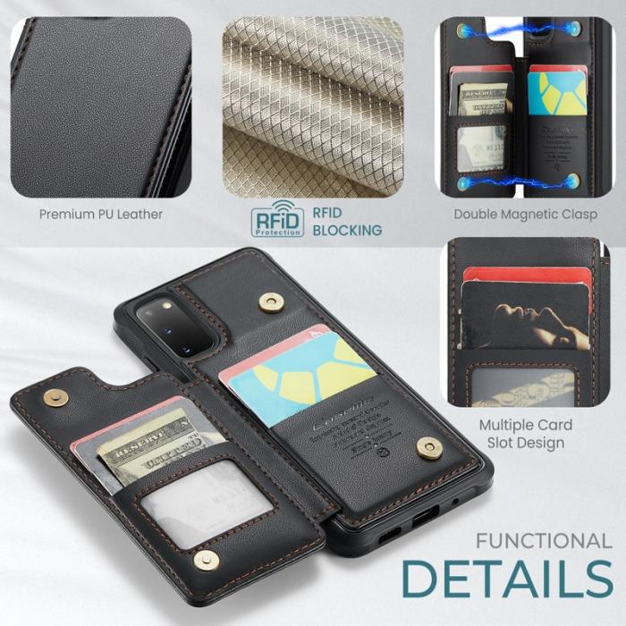 Caseme - CASEME C22 Fodral för Samsung Galaxy S20 4G/5G - Svart