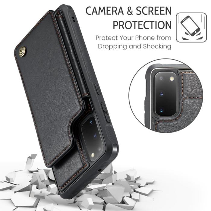 Caseme - CASEME C22 Fodral för Samsung Galaxy S20 4G/5G - Svart
