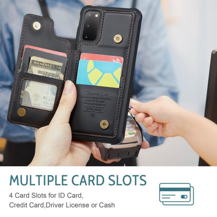 Caseme - CASEME C22 Fodral för Samsung Galaxy S20 4G/5G - Svart