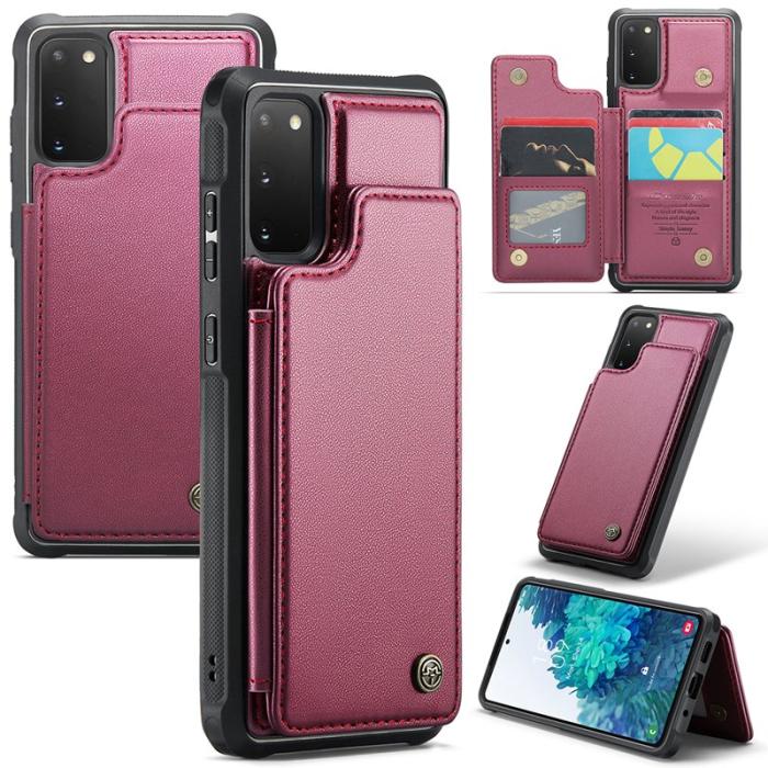 Caseme - CASEME C22 Fodral för Samsung Galaxy S20 FE 5G - Röd