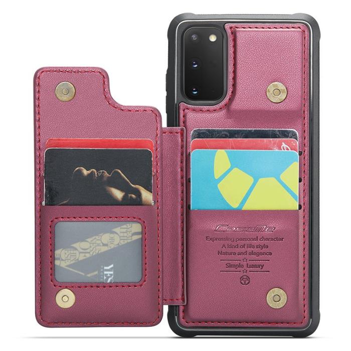 Caseme - CASEME C22 Fodral för Samsung Galaxy S20 FE 5G - Röd