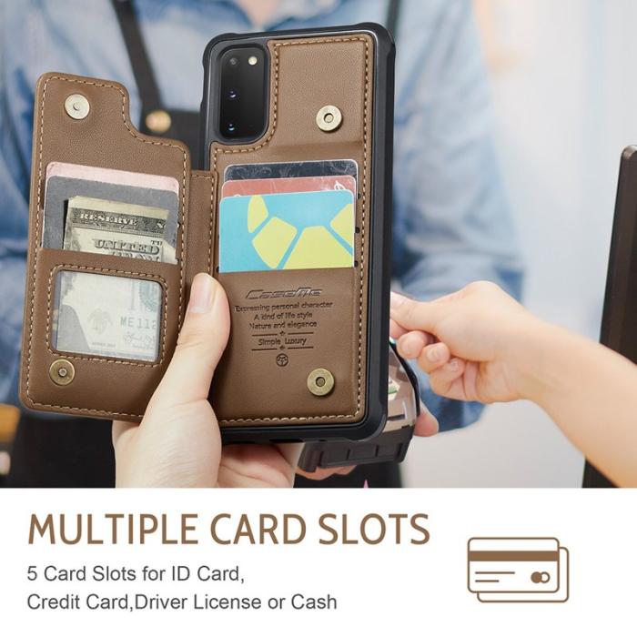 Caseme - CASEME C22 Fodral för Samsung Galaxy S20 FE - Brun