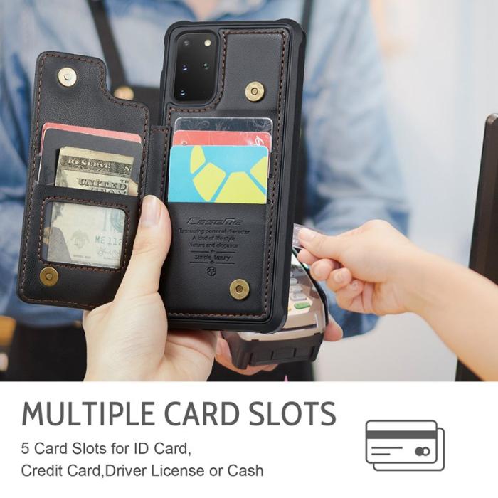 Caseme - CASEME C22 Fodral för Samsung Galaxy S20 Plus - Svart