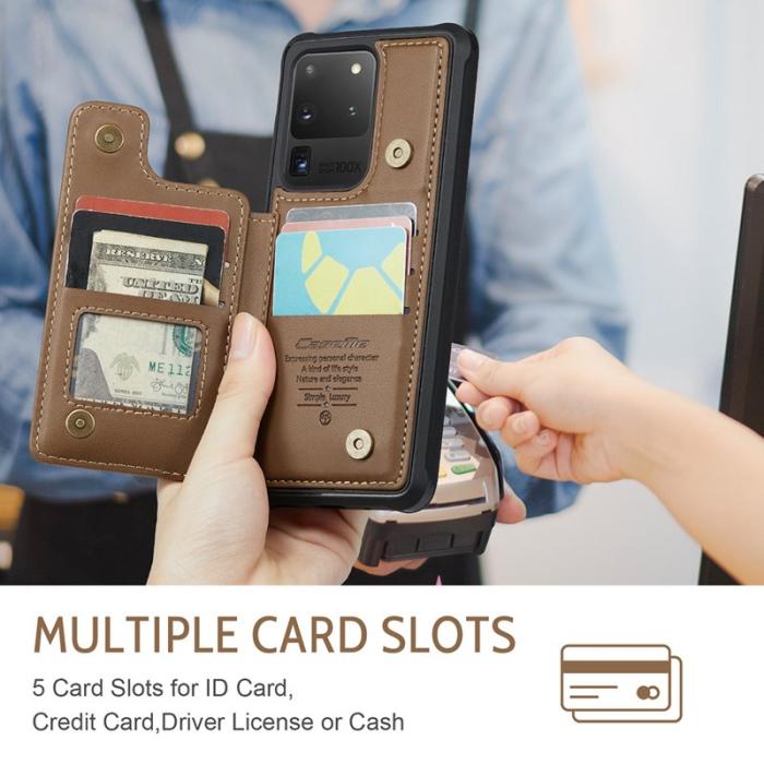 Caseme - CASEME C22 Fodral för Samsung Galaxy S20 Ultra - Brun