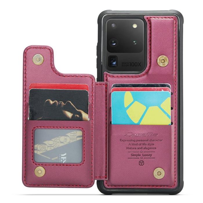 Caseme - CASEME C22 Fodral för Samsung Galaxy S20 Ultra - Röd