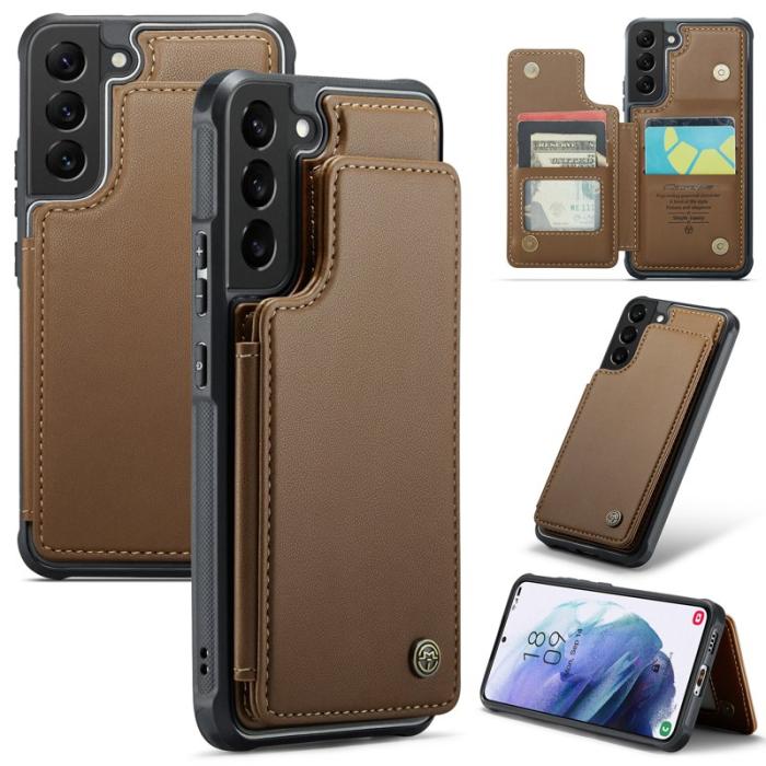 Caseme - CASEME C22 Fodral för Samsung Galaxy S21 5G/4G - Brun