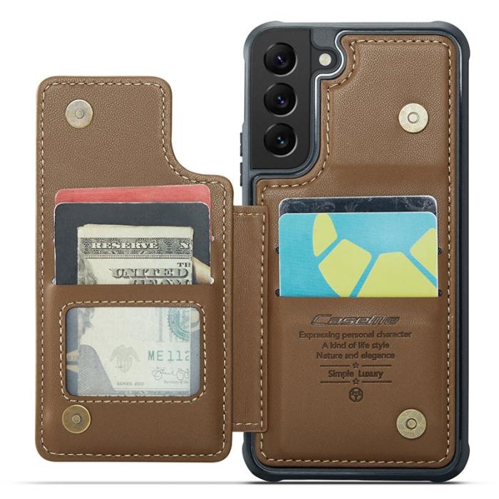 Caseme - CASEME C22 Fodral för Samsung Galaxy S21 5G/4G - Brun