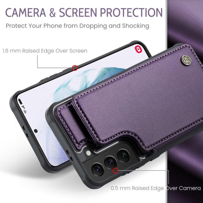 Caseme - CASEME C22 Fodral för Samsung Galaxy S21 5G/4G Lila