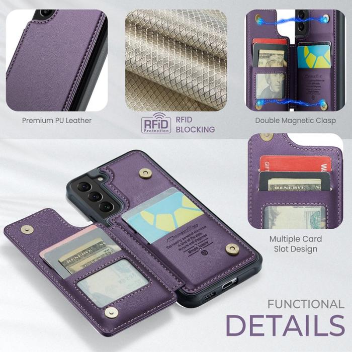 Caseme - CASEME C22 Fodral för Samsung Galaxy S21 5G/4G Lila