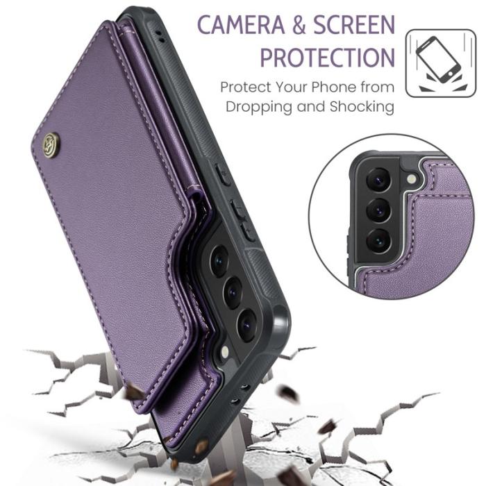 Caseme - CASEME C22 Fodral för Samsung Galaxy S21 5G/4G Lila