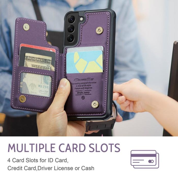 Caseme - CASEME C22 Fodral för Samsung Galaxy S21 5G/4G Lila