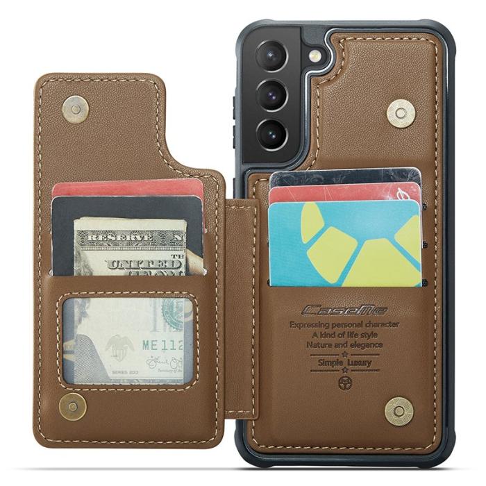 Caseme - CASEME C22 Fodral för Samsung Galaxy S21+ 5G - Brun