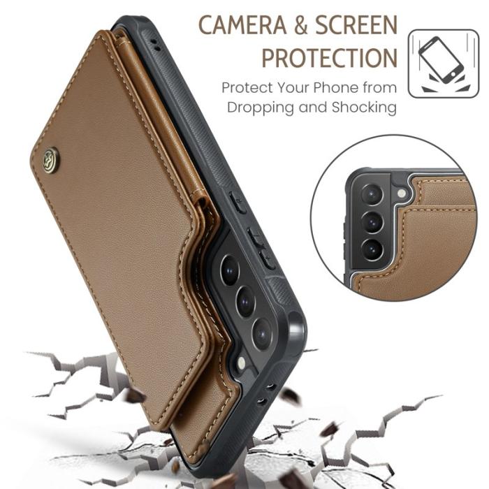 Caseme - CASEME C22 Fodral för Samsung Galaxy S21+ 5G - Brun