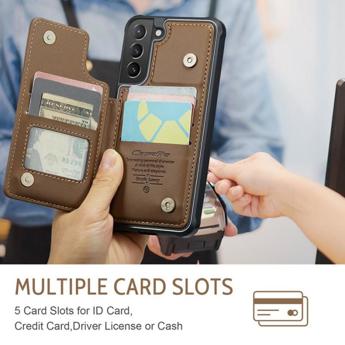 Caseme - CASEME C22 Fodral för Samsung Galaxy S21+ 5G - Brun