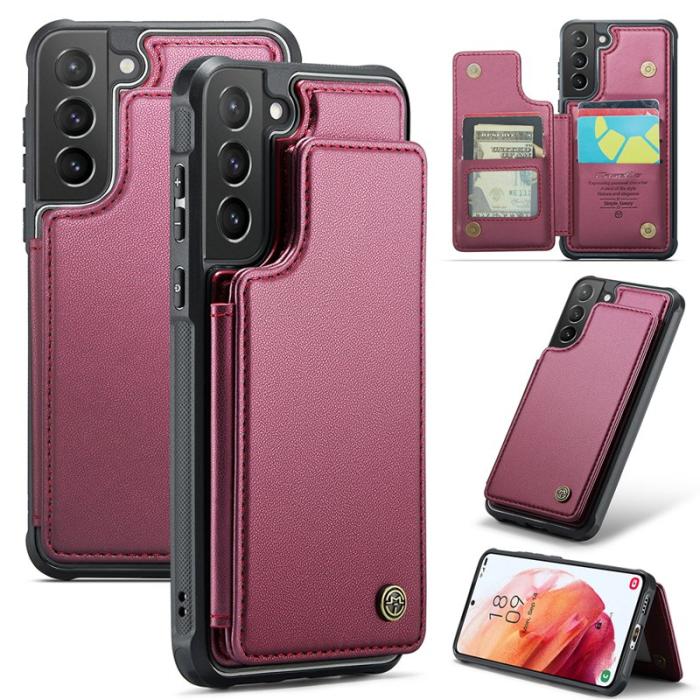 Caseme - CASEME C22 Fodral för Samsung Galaxy S21+ 5G - Röd