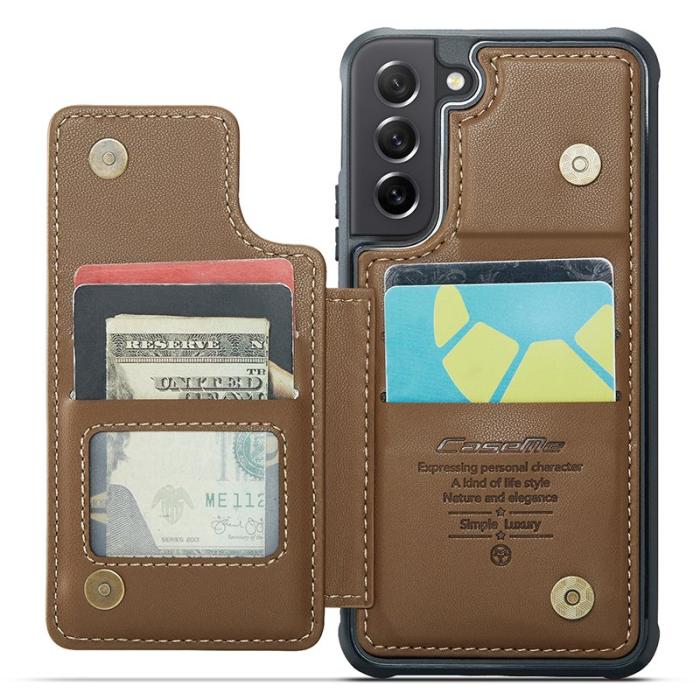 Caseme - CASEME C22 Fodral för Samsung Galaxy S21 FE 5G - Brun