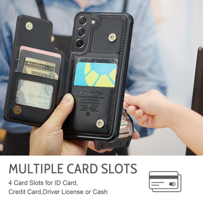 Caseme - CASEME C22 Fodral för Samsung Galaxy S21 FE 5G - Svart