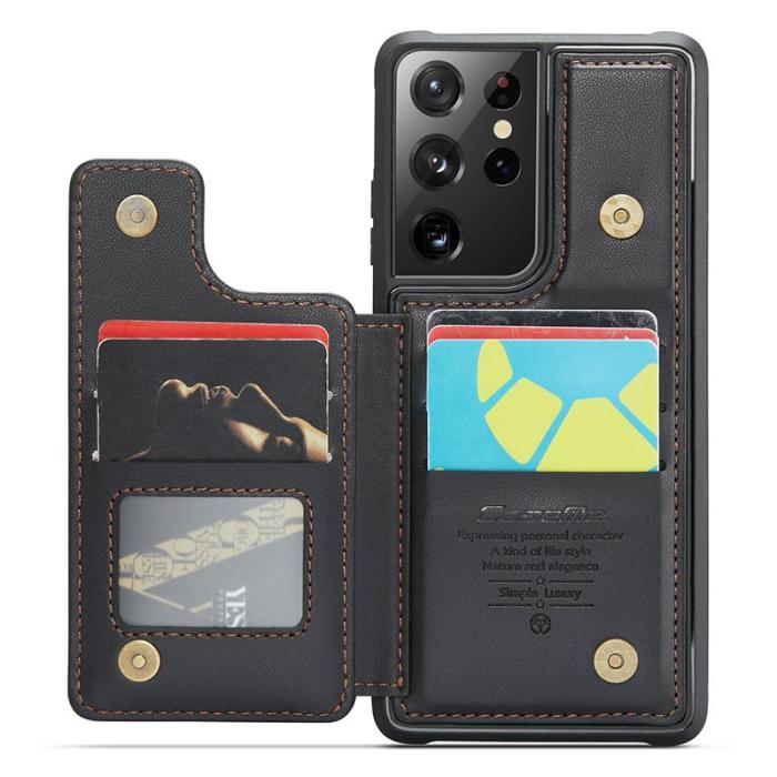 Caseme - CASEME C22 Fodral för Samsung Galaxy S21 Ultra 5G - Svart