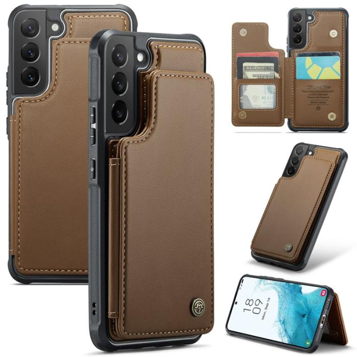 Caseme - CASEME C22 Fodral för Samsung Galaxy S22 5G - Brun