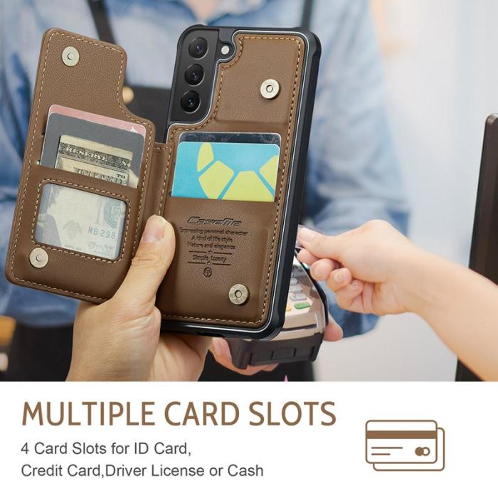 Caseme - CASEME C22 Fodral för Samsung Galaxy S22 5G - Brun