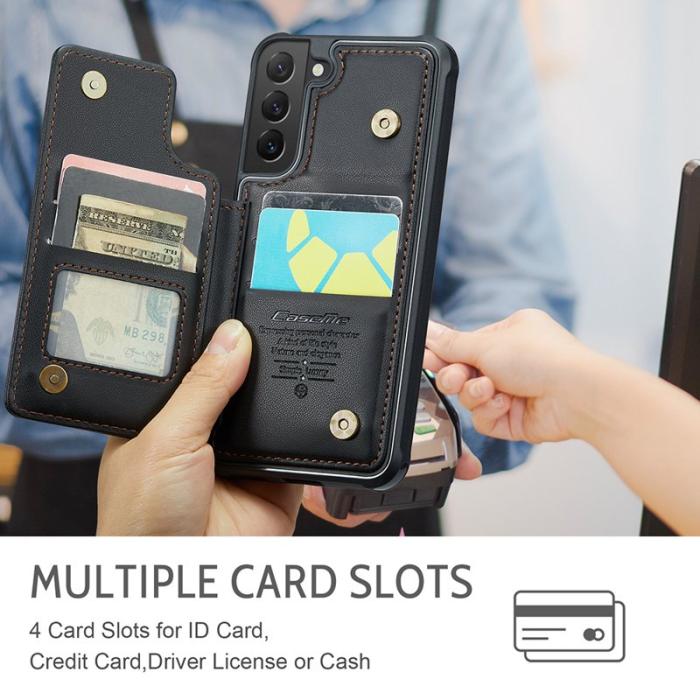 Caseme - CASEME C22 Fodral för Samsung Galaxy S22 5G - Svart