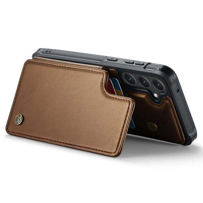 Caseme - CASEME C22 Fodral för Samsung Galaxy S23 FE - Läder - Brun
