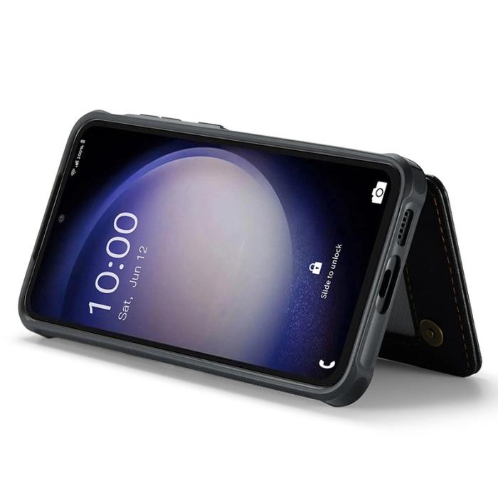 Caseme - CASEME C22 Fodral för Samsung Galaxy S23 FE - Läder, Svart