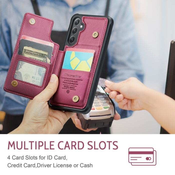 Caseme - CASEME C22 Fodral för Samsung Galaxy S23 FE - Röd