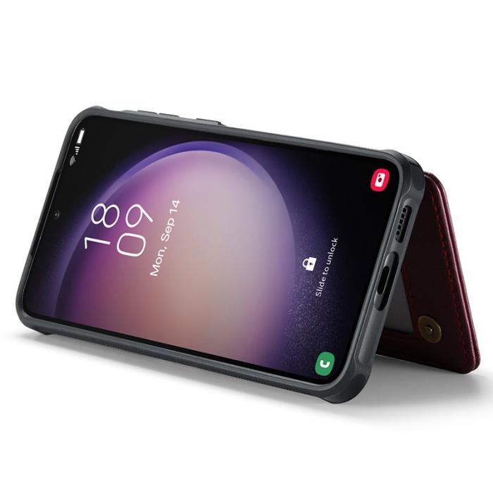 Caseme - CASEME C22 Fodral för Samsung Galaxy S23 i Konstläder - Röd