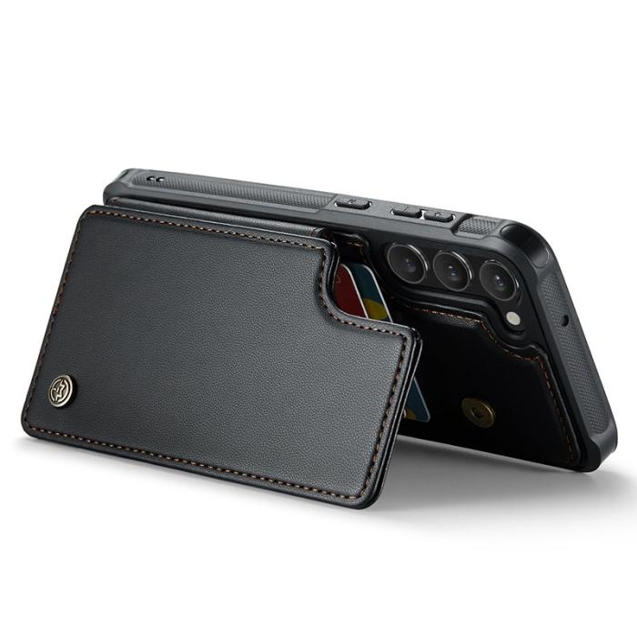 Caseme - CASEME C22 Fodral för Samsung Galaxy S23+ i läder - Svart